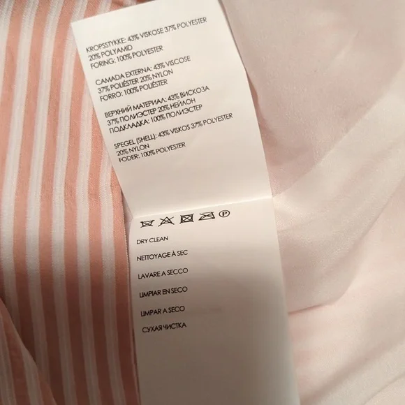 Club Monaco - Pink & White Striped High Waisted Flared “Bryanna” Pants Sz 12. - Picture 11 of 13